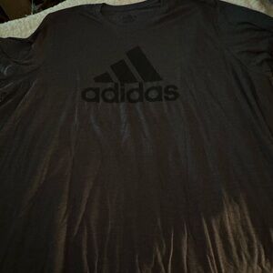 Adidas Men's Grey T-Shirt (Big & Tall)